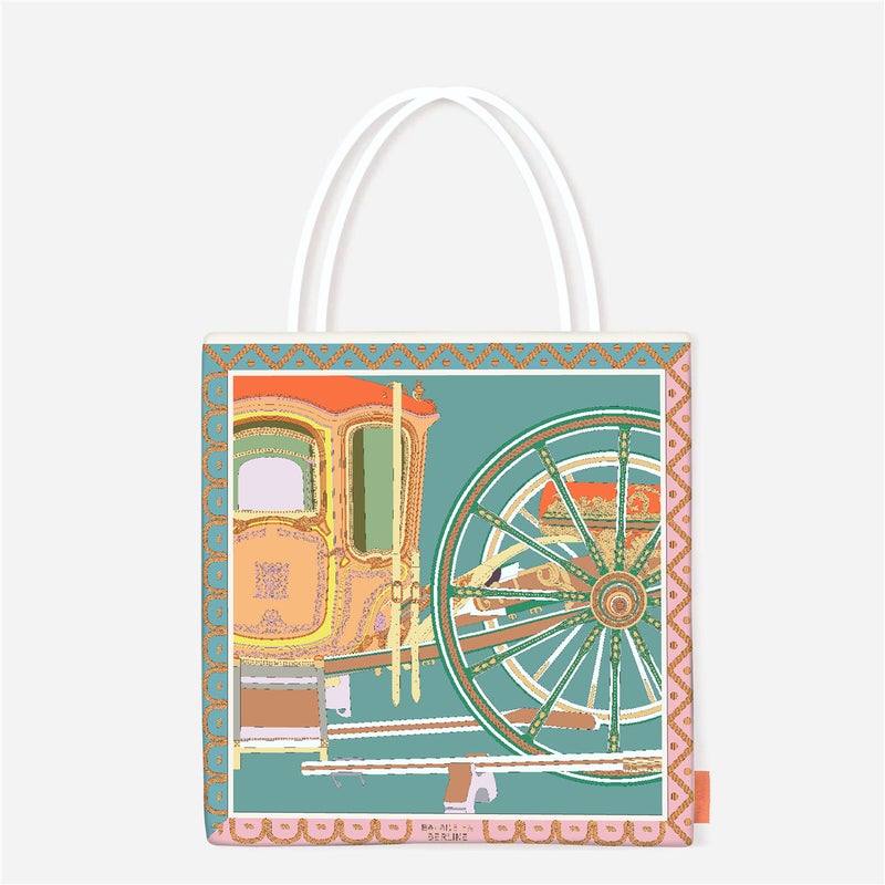 2025 Printed Canvas Bag Cowhide Rope Handbag Shoulder Bag Lightweight Large Capacity Dropshipping - Image 1