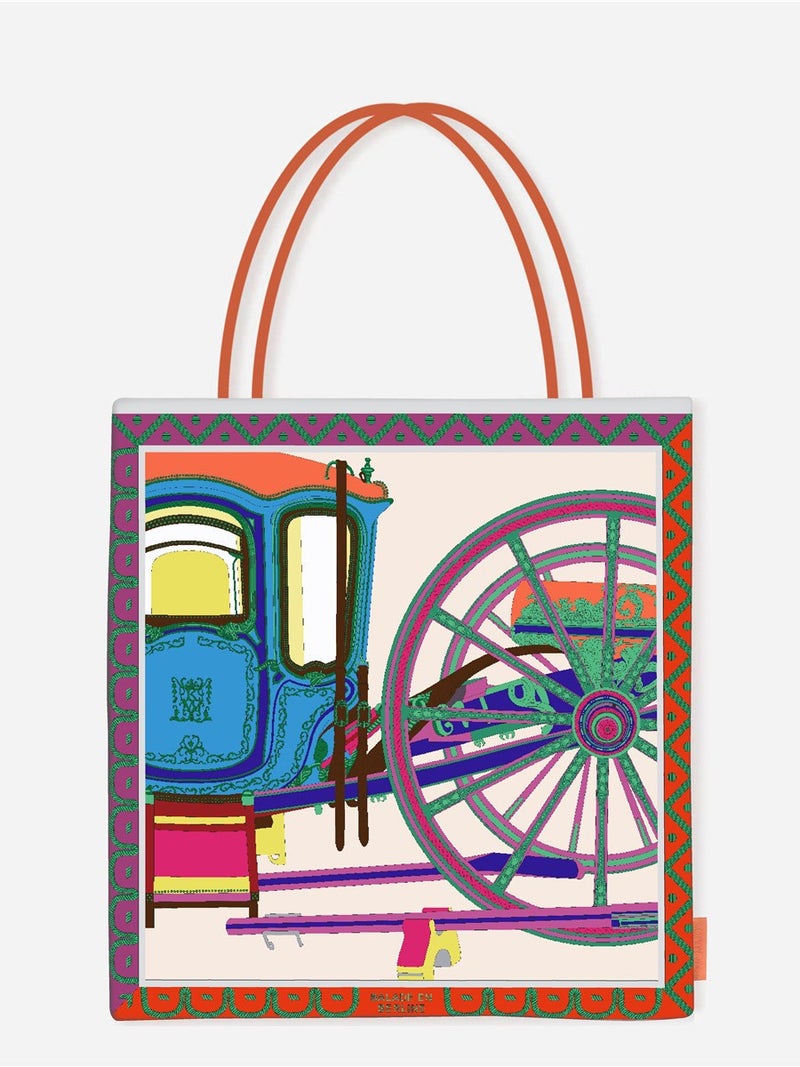 2025 Printed Canvas Bag Cowhide Rope Handbag Shoulder Bag Lightweight Large Capacity Dropshipping - Image 4