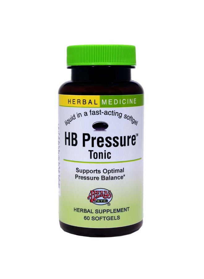 Herbs Etc. HB Pressure Tonic - Healthy Blood Circulation Support Supplement - Aid Cardiovascular Health - Herbal Supplement for Natural Energy Support - Gluten-Free - 60 Softgels (60 Servings) - Image 1