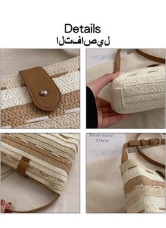 Women's Straw Beach Bag Satchel Bag, Ladies Large Capacity Resort Tote Bag Clutch Bag Handbag, Tassel Pendant Shoulder Bag Sling Bag Side Bag Gift Bag Phone Bag for Girls and College Students - pzsku/Z632A8F8D518D575BB80EZ/45/_/1727514341/c6c67f7f-7746-45b8-aada-854833914084