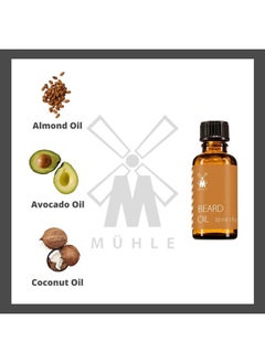 M MÜHLE Beard Oil, 30ml | Fresh Bergamot & Cedarwood Fragrance | Natural Beard Care Conditioner & Moisturizer | Perfect for Everyday Use | Luxury Beard Oil for Men  - Image 2