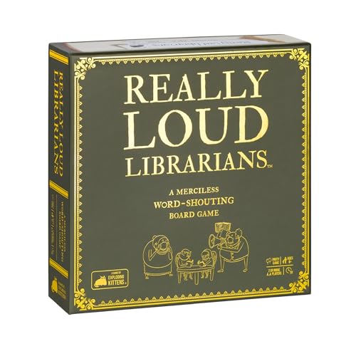 Exploding Kittens Really Loud Librarians 2+ Players - Ages 8+ - 20 Minutes to Play - Fast Paced Word Shouting Board Game - Party Game, Family Game Night, Kid and Adult Card Game - Image 1