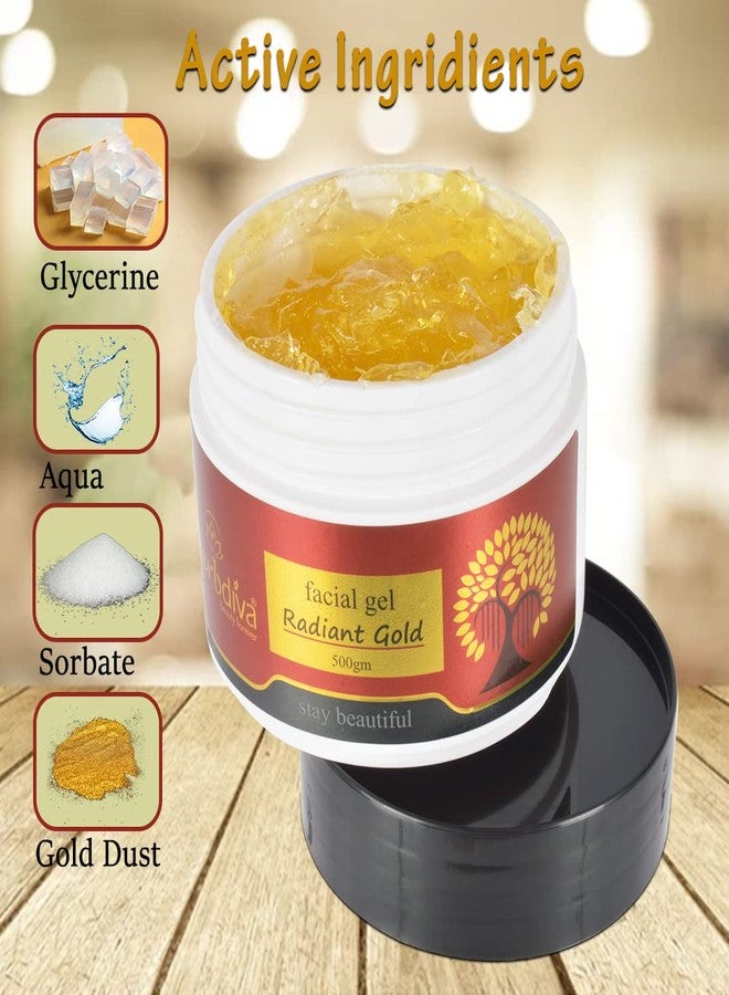 هيربيفا جل هيربديفا راديانت جولد للوجه 500 غرام | لبشرة ناعمة، مغذية، ومرطبة | مضاد للاسمرار، والبقع الداكنة، ويغذي البشرة - Image 3