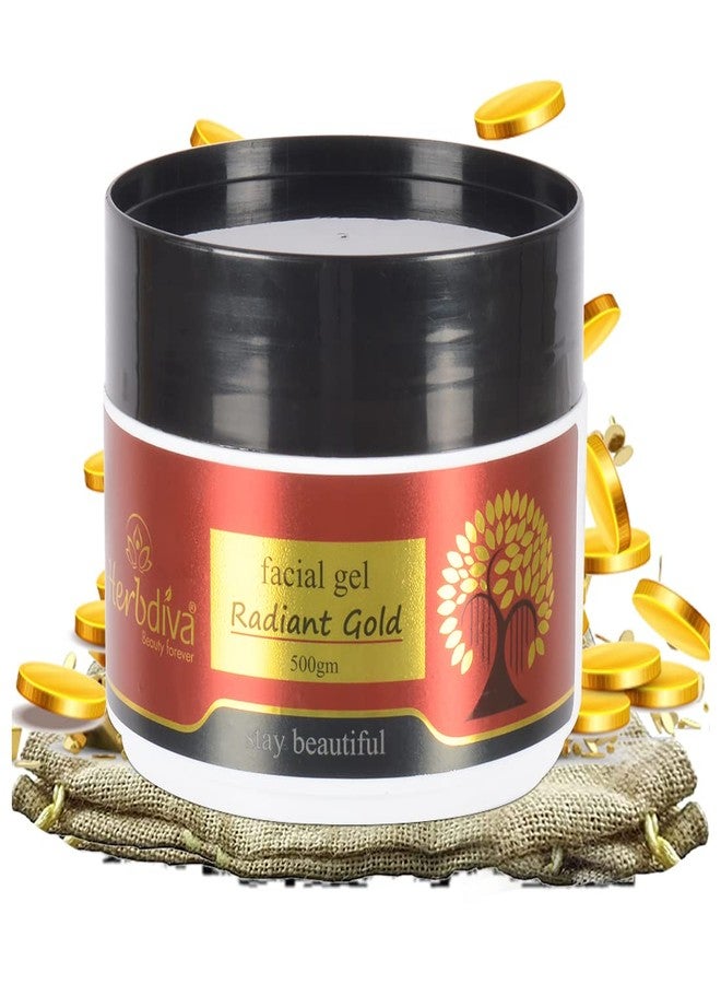 هيربيفا جل هيربديفا راديانت جولد للوجه 500 غرام | لبشرة ناعمة، مغذية، ومرطبة | مضاد للاسمرار، والبقع الداكنة، ويغذي البشرة - Image 5