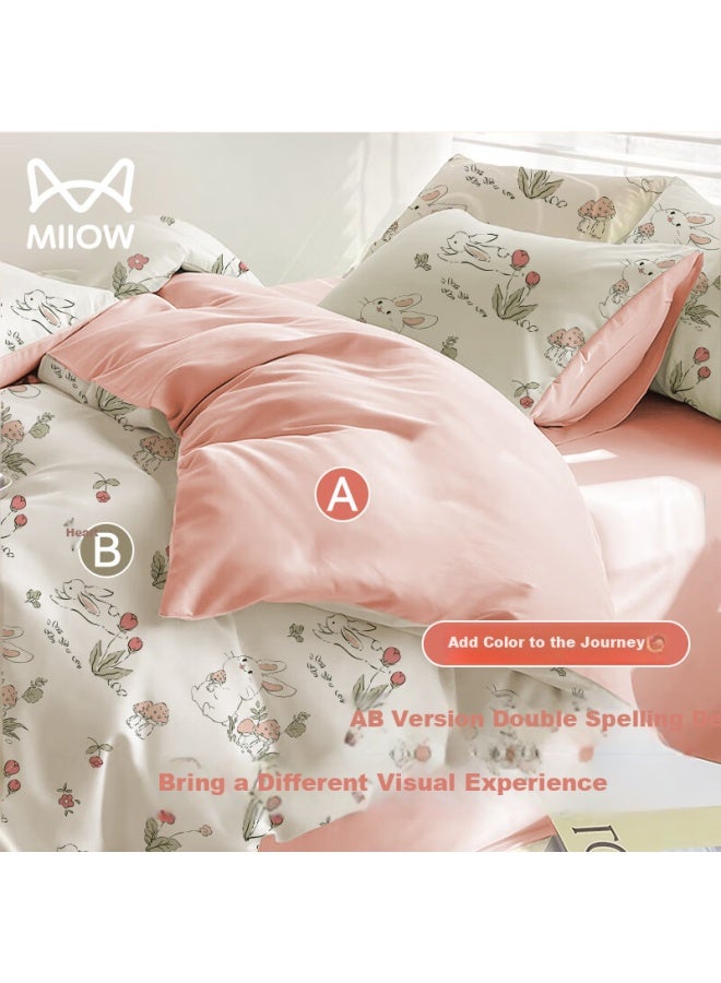 MIIOW Miiow Disposable Four-piece Pillowcase Duvet Cover Bed Sheet Hotel Bedding Thickened Dirt-resistant Wash-free Travel Business Trip  - Image 2