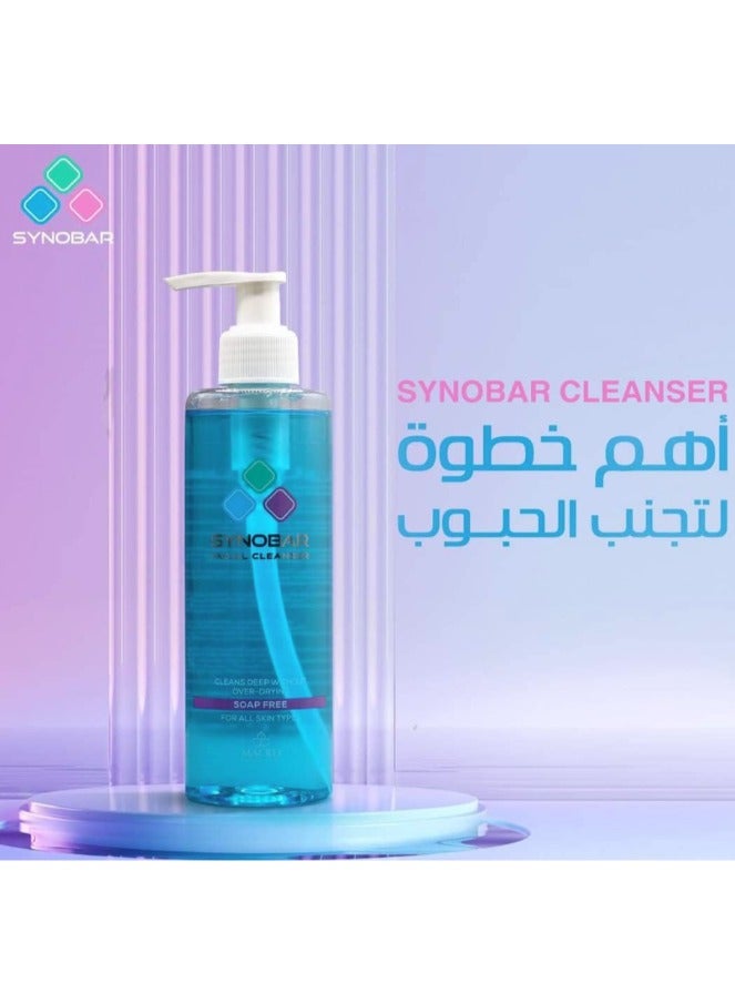 سينوبار غسول جل يومي (٢٥٠ مل) - خالٍ من الصابون، مضاد للحساسية، للبشرة الدهنية والمعرضة لحب الشباب - Image 3