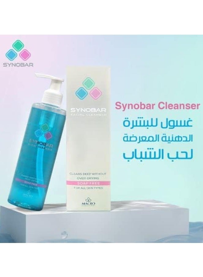 سينوبار غسول جل يومي (٢٥٠ مل) - خالٍ من الصابون، مضاد للحساسية، للبشرة الدهنية والمعرضة لحب الشباب - Image 5