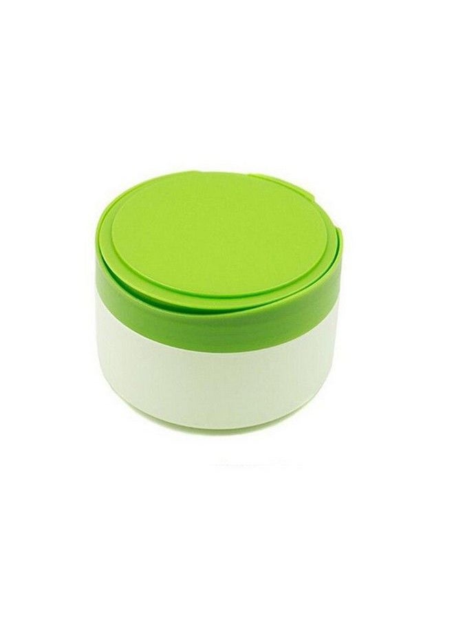 erioctry - Green Plastic Empty Portable Baby Skin Care Afterbath Powder Puff Talcum Powder Case Container Dispensor Makeup Loose Powder Box Holder Bottle Container Travel Kit With Powder Puff And Sifter - Image 1