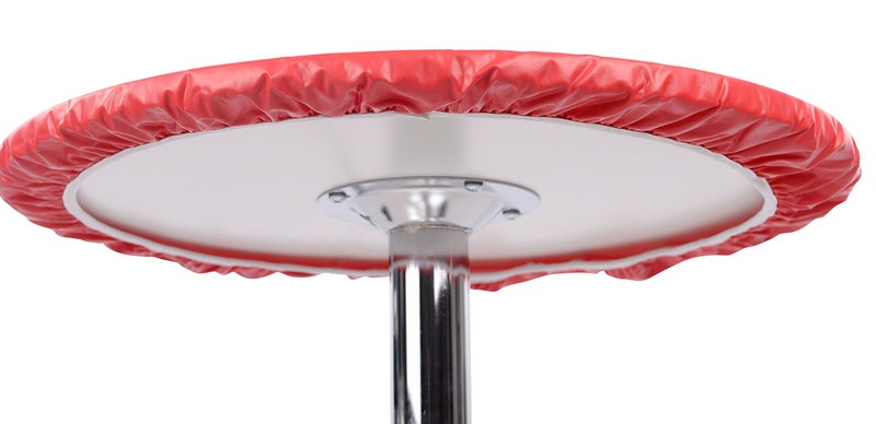 yourtablecloth ثقيلة فينيل جولة المائدة المائدة المجهزة (غطاء الطاولة) مع دعم الفانيلا ألوان نابضة بالحياة مرنة المائدة رائعة لتناول الطعام الداخلي والخارجية ولعب الورق 36 - Image 5