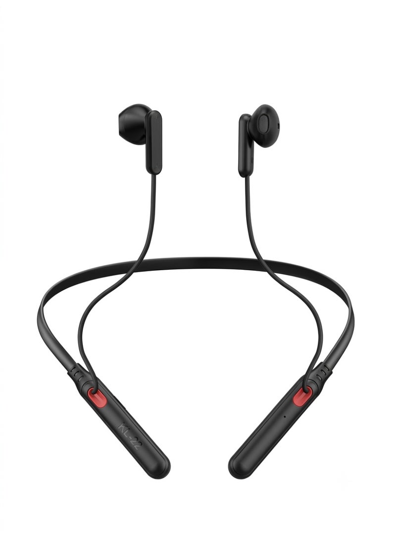 Black Neckband Sports Earphones