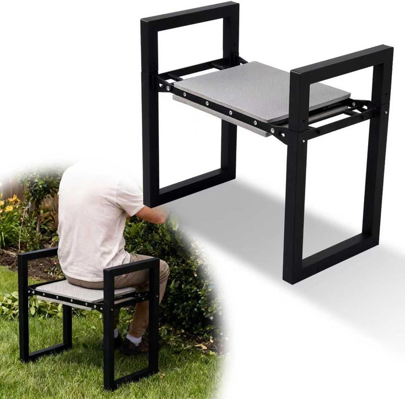 LLARGUEST Garden Kneeler and Seat with 12.6" Wide Thicken & Widen Soft Kneeling Pad, Multifunctional Gardening Stool for Kneeling & Sitting, Relieve Knee Back Pain - Ideal Gifts for Women, Men & Seniors - Image 1