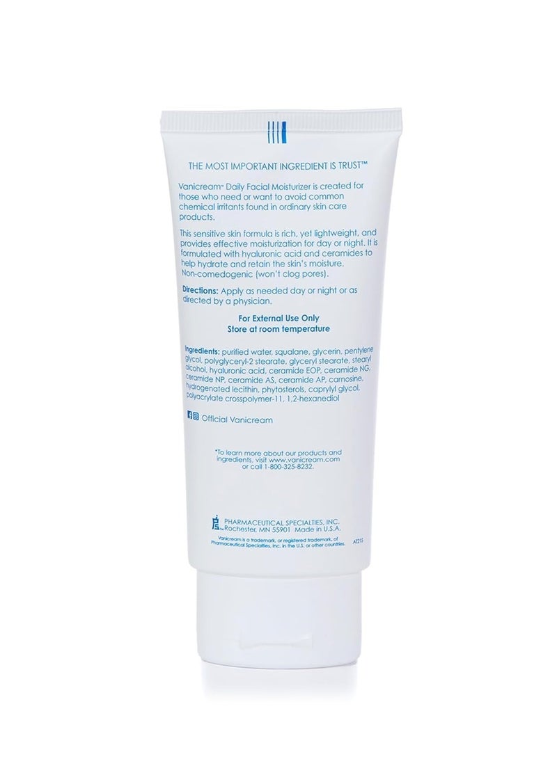 Vanicream Vanicream Daily Facial Moisturizer With Ceramides and Hyaluronic Acid - Formulated Without Common Irritants for Those with Sensitive Skin, 3 fl oz (Pack of 2)  - Image 2
