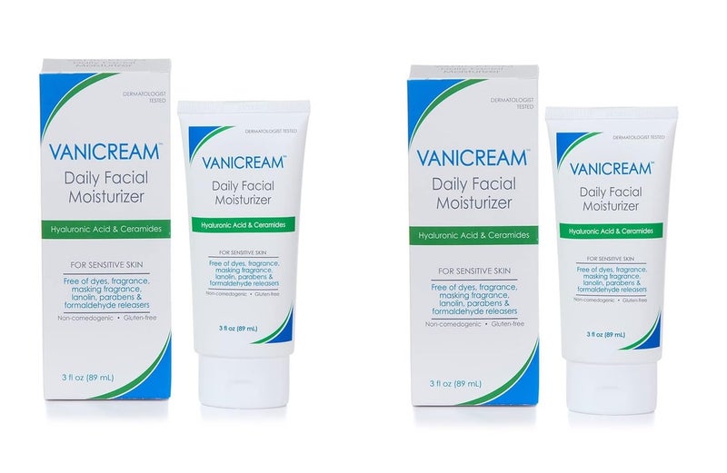 Vanicream Daily Facial Moisturizer With Ceramides and Hyaluronic Acid - Formulated Without Common Irritants for Those with Sensitive Skin, 3 fl oz (Pack of 2) - Image 1