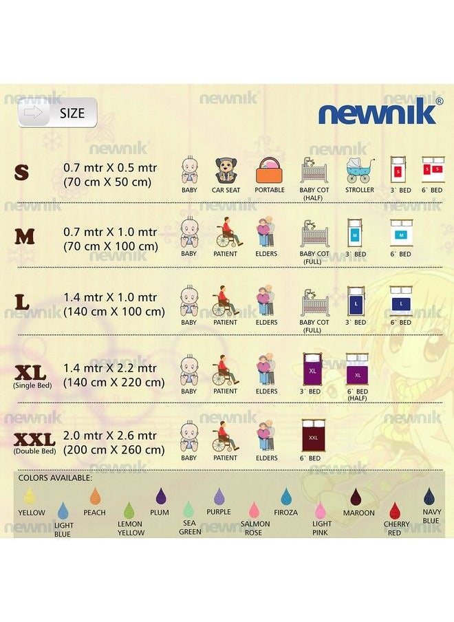 Newnik - Baby Mat Waterproof Dry Sheet;Reusable Absorbent Sheets;Underpads (Size: 70Cm X 100Cm) Navy Blue Medium - Image 1