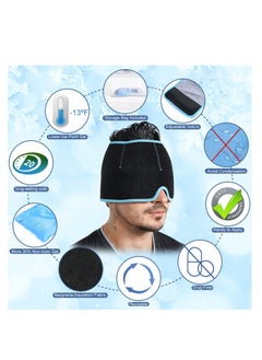 SYOSI Migraine Relief Cap Form Fitting Gel Ice Headache Cold Therapy Cap/Migraine Head Wrap Pack Mask, Compress for Migraines or Puffy Eyes, Tension  - Image 2