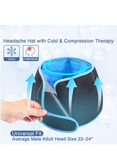 SYOSI Migraine Relief Cap Form Fitting Gel Ice Headache Cold Therapy Cap/Migraine Head Wrap Pack Mask, Compress for Migraines or Puffy Eyes, Tension  - Image 4
