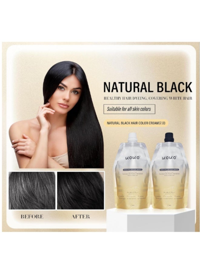 KOKO Natural Black Hair Color Cream,Enriched with Natural Ingredients,1000ml - Image 4