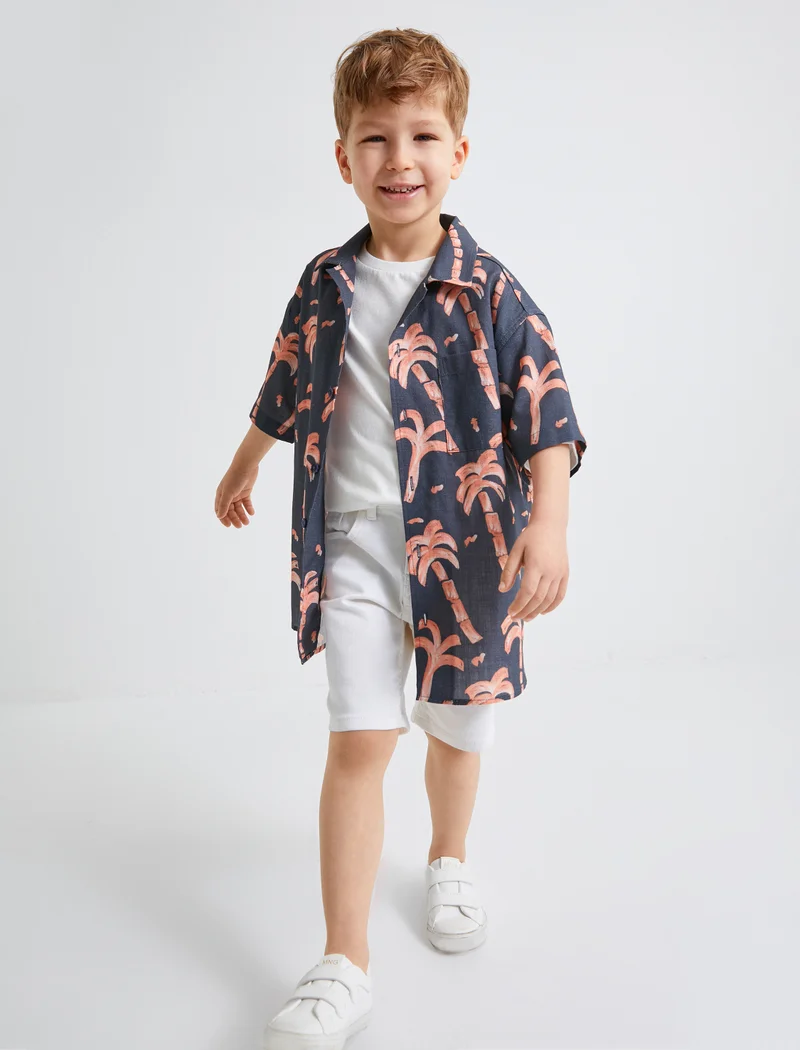 كوتون Koton | Printed Short Sleeves Shirt