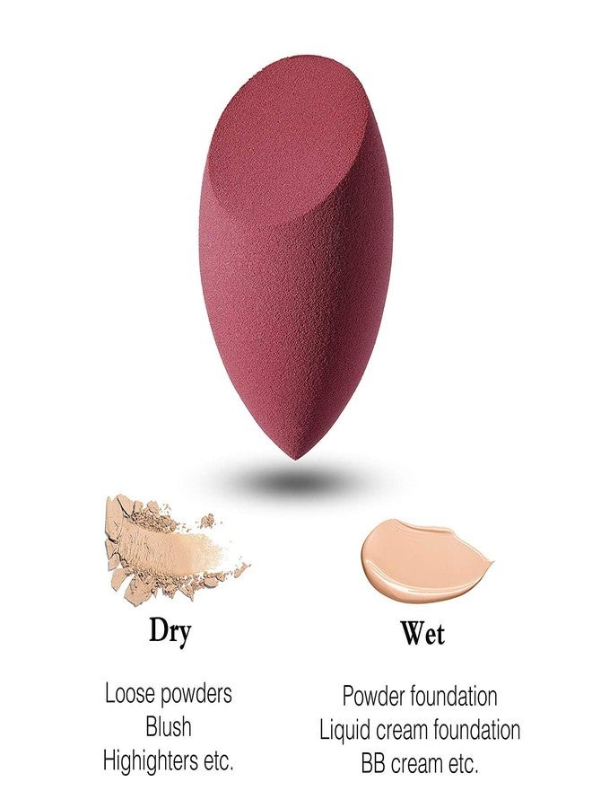 Prosopyare Beauty Multicolour Professional Foundation Makeup Sponges with Oval Makeup Foundation Brush for Liquid, Cream and Powder (Multicolor) - Image 4