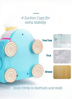 Paraphrase DIY Ice Cream Bubble Bath Toy for Toddlers, Interactive Baby Bathtime Toy with Suction Cups, Water & Soap Foam Maker, Manual Bubble Machine, Fun & Safe for Kids  - Image 3