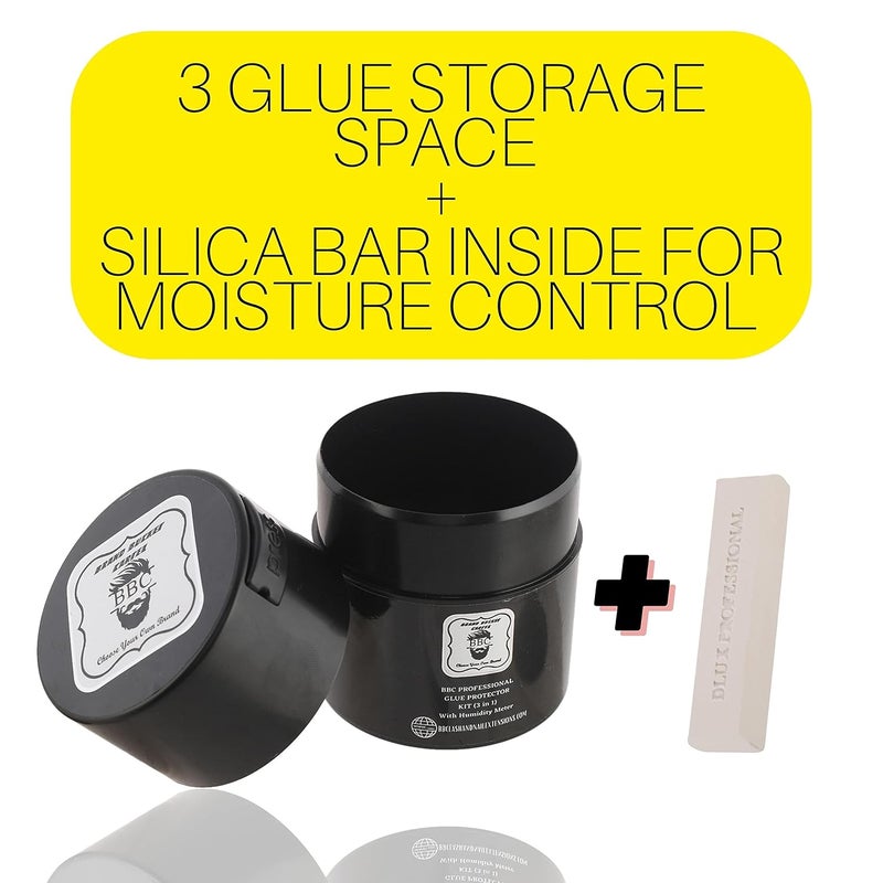 BBC Professional Glue Protector Kit 3 in 1 Size Airless Container For Increase Eyelash Extension Glue Life - Image 2
