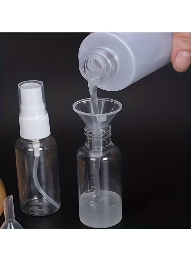 12 زجاجة سفر لمستلزمات النظافة، عبوات بحجم السفر معتمدة من إدارة أمن النقل مع حقيبة سفر، مانعة للتسرب وخالية من مادة BPA، مستلزمات سفر قابلة للضغط للشامبو والبلسم واللوشن (أبيض) - Image 5