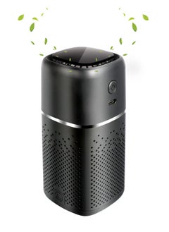 Car Air Purifier - Mini Portable Air Purifier with H13 True HEPA Filter, Dust - Quiet Personal Air Purifier for Car Traveling Bedroom Office Use (Black)