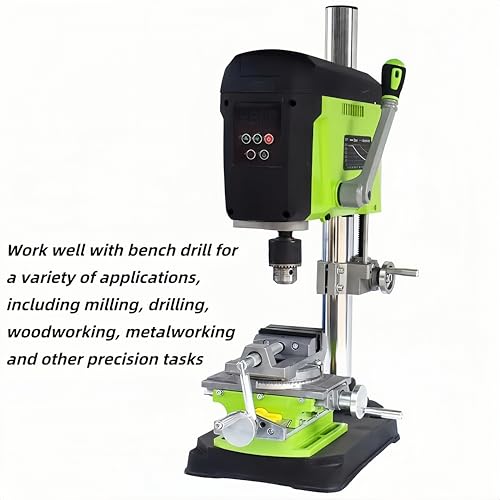 KZU Cross Slide Drill Press Vise, 2-Way X- Y- Benchtop Drill Press Clamp, Portable Table Drill Press Vise with 90° Rotary Table for Drilling Milling Machine - Image 5