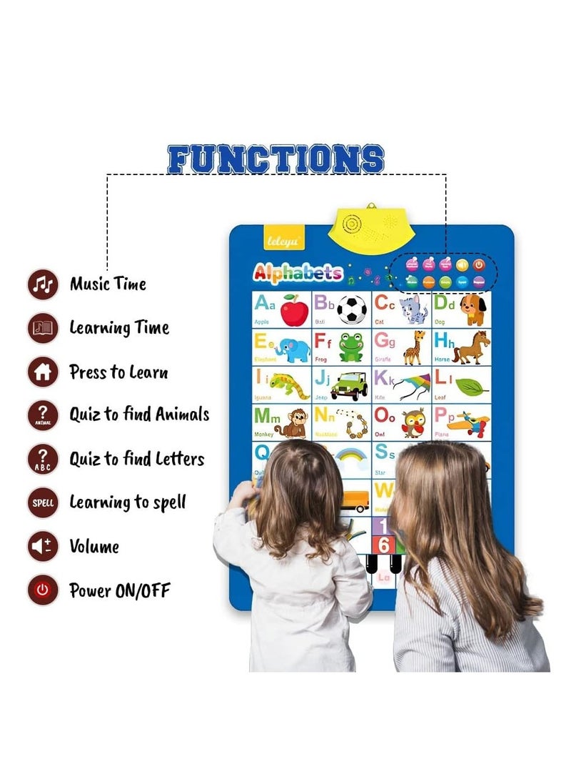 UKR UKR Electronic Interactive Talking Poster Wall Chart - Set of 3 | Best Educational Toy Gift for Toddlers | Fun Learning Preschool Posters  - Image 3