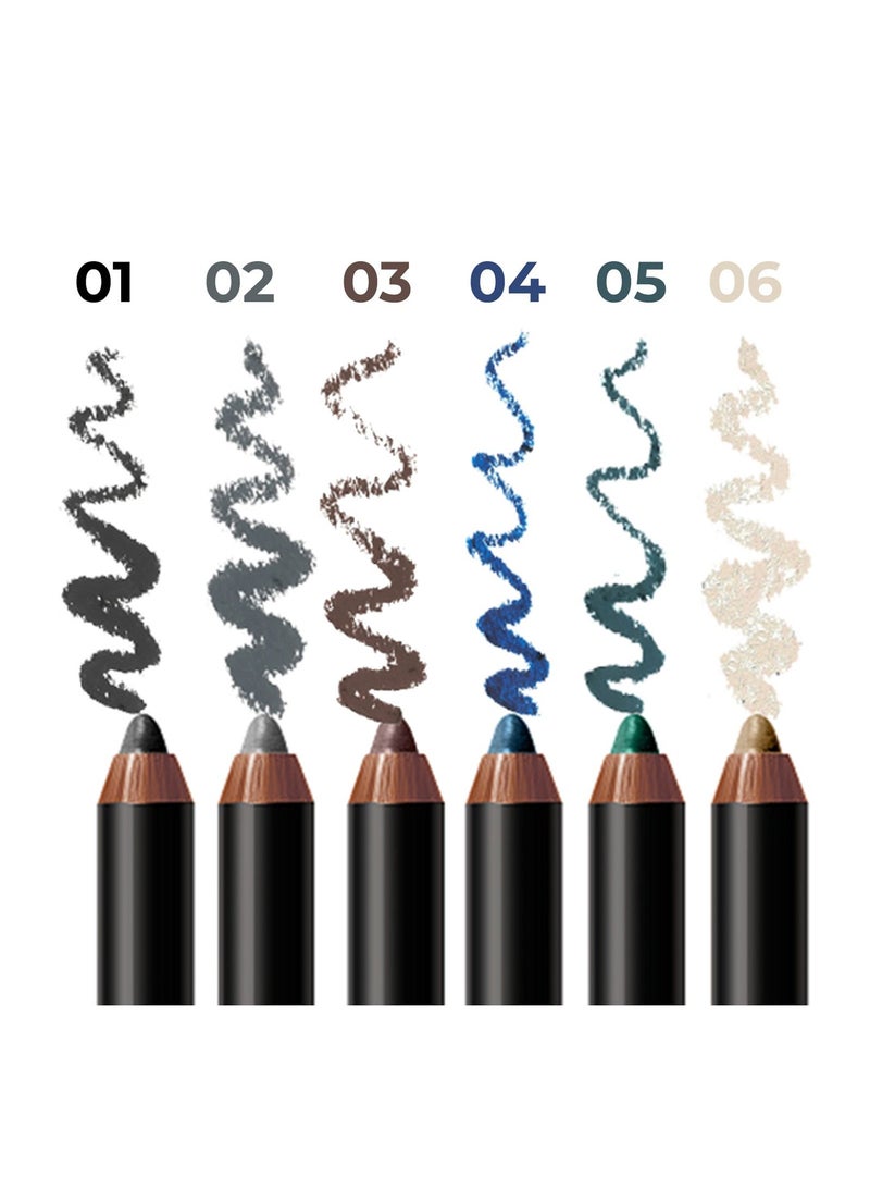 Paese Soft Eye Pencil Cocktail of Vitamins A C and E 01 Jet Black  - Image 3