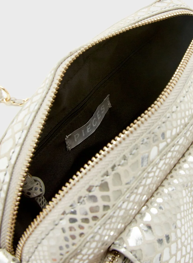 PIECES Nallo Croc Sequin Crossbody