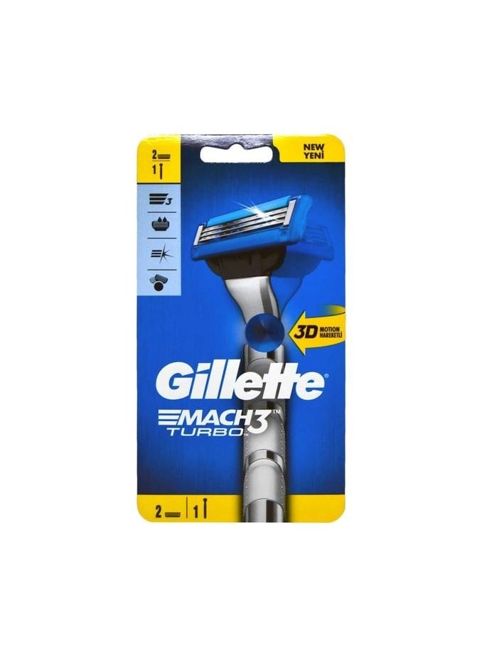 Gillette Mach3 Turbo Close Shave For Tricky Areas With 3D BALL