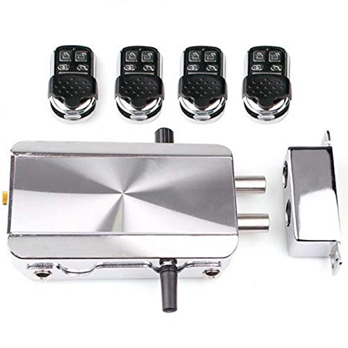 RV77 Remote Control Door Lock, Smart Wireless Anti-Theft Lock, Keyless Entry Lock, Intelligent Home Door Lock with 4 Remote Control for Home/Hotel/Apartment - Image 1