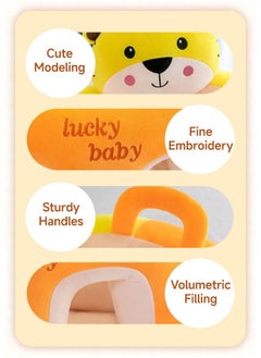 MIXDE Baby Support Seat Sofa Cartoon Infant Sofa Cute Learning Sitting Chairs Baby Sit Up Chair Back Head Protector Baby Bouncer Infants Floor Seats (Pink Rabbit)  - Image 5