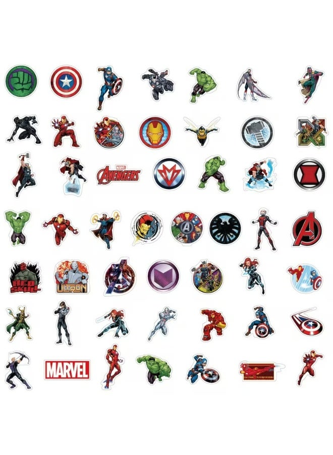 Kandid 50pcs Marvel Avengers Superhero Stickers – Character Decals for Laptop, Water Bottle & Room Decor (Marvel Superhero) - Image 5