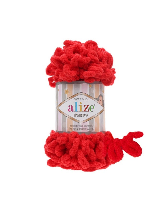 ALIZE 5 Pcs Alize Puffy 56 Micropolyester Hand Knitting Yarn For Blanket - Image 2