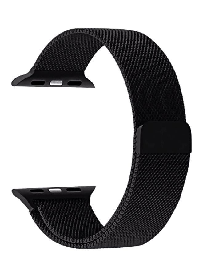 vesus Milanese Loop Stainless Steel Band for Apple Watch 42/44/45mm Space Black