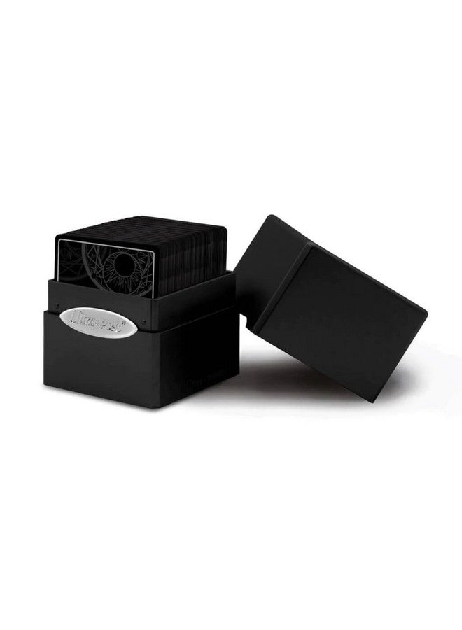 Ultra Pro E-15585 Satin Cube Deck Box-Jet Black - Image 1