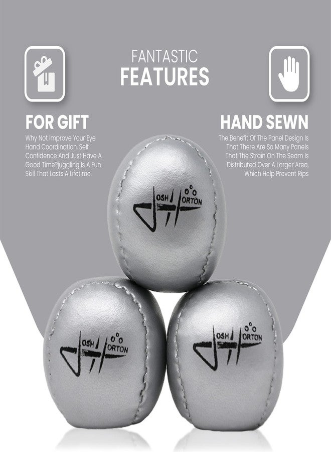 Zeekio Josh Horton Beginner Juggling Balls - Synthetic Leather - Set of 3 - Image 3