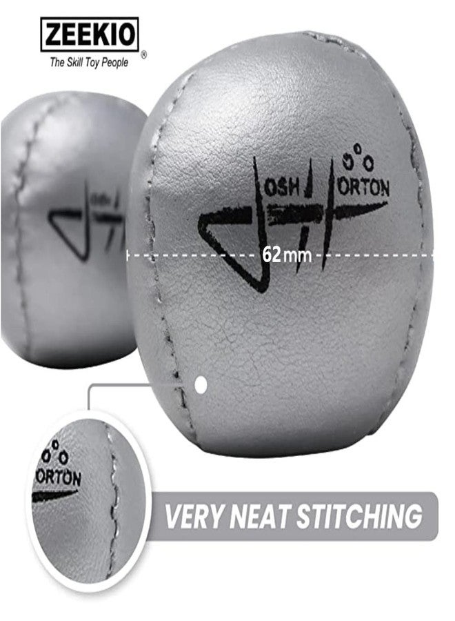 Zeekio Josh Horton Beginner Juggling Balls - Synthetic Leather - Set of 3 - Image 5