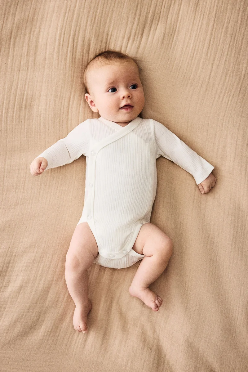 H&M 3-pack wrapover bodysuits