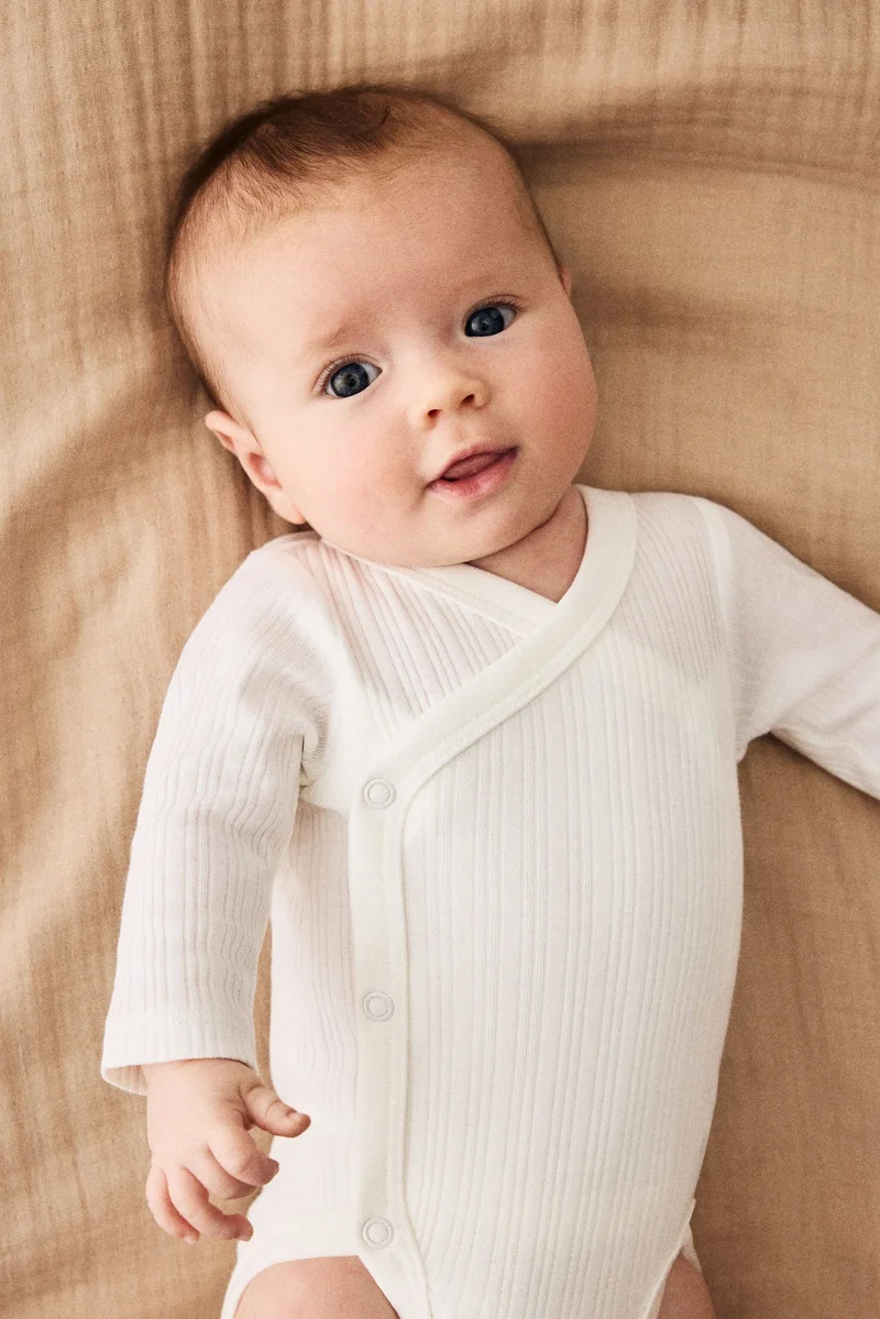 H&M 3-pack wrapover bodysuits