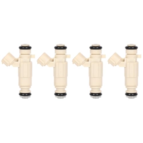 ANGLEWIDE 4Pcs ANGLEWIDE Fuel Injectors Compatible with Hyundai Elantra 2001-2008,Tucson 2005-2009, Tiburon 2003-2008 for Kia Sportage 2005-2009, Spectra 2004-2007,Spectra5 2005-2007,Replace 35310-23600 - Image 1