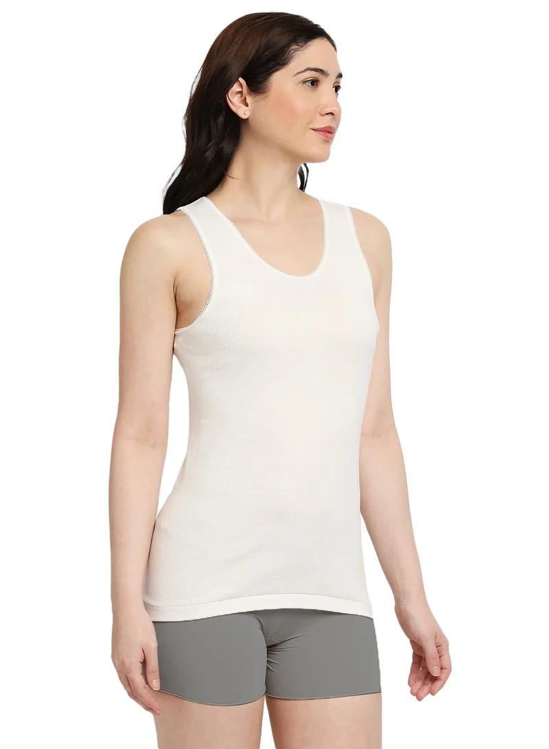 BYC  WOMEN'S COTTON VEST (PACK OF 3) - IVORY for Women | Best Price UAE