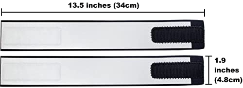 Leg Shield Reflective Ankle Bands - Impressive 1,000+ Foot Visibility with Very Large Reflective Area for Safety During Nighttime - Bright, Comfortable, Neoprene - Straps for Biking, Running and Walking - Image 5