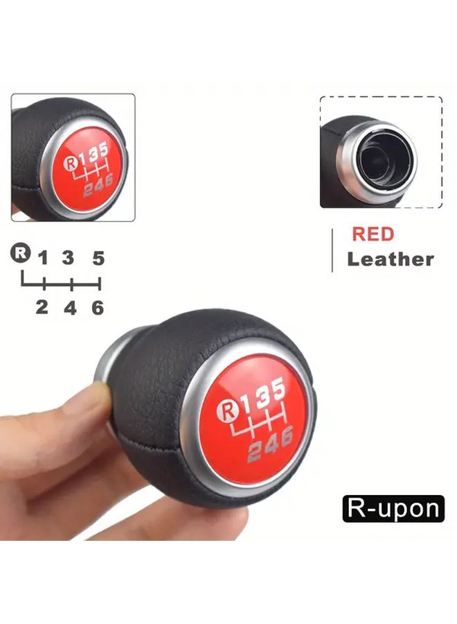 Red 5 Speed Auto Gear Shift Knob For Subaru Legacy Outback Forester Impreza - Image 5