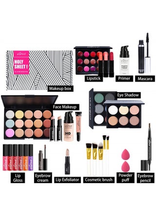 All-in-one Makeup Set Holiday Gift | Full Makeup Kit for Women Essential Starter Bundle Include Eyeshadow Palette Lipstick Blush Cream Concealer Face Powder Eyeliner Mascara Lipgloss Brush - pzsku/Z632BDE1A47FB77BBF3C0Z/45/_/1687452110/23aa846f-fc93-410e-b11d-661a2a5e3dc6