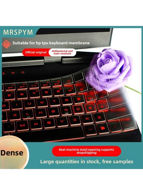 Applicable To HP Shadow 6 Ruilong Battle 66 Changyou Light And Shadow 7 Transparent Tpu Keyboard Film Notebook Keyboard Film-Color:nano Antibacterial Tpu-Dimensions:j362 ENVY X360 13-bf