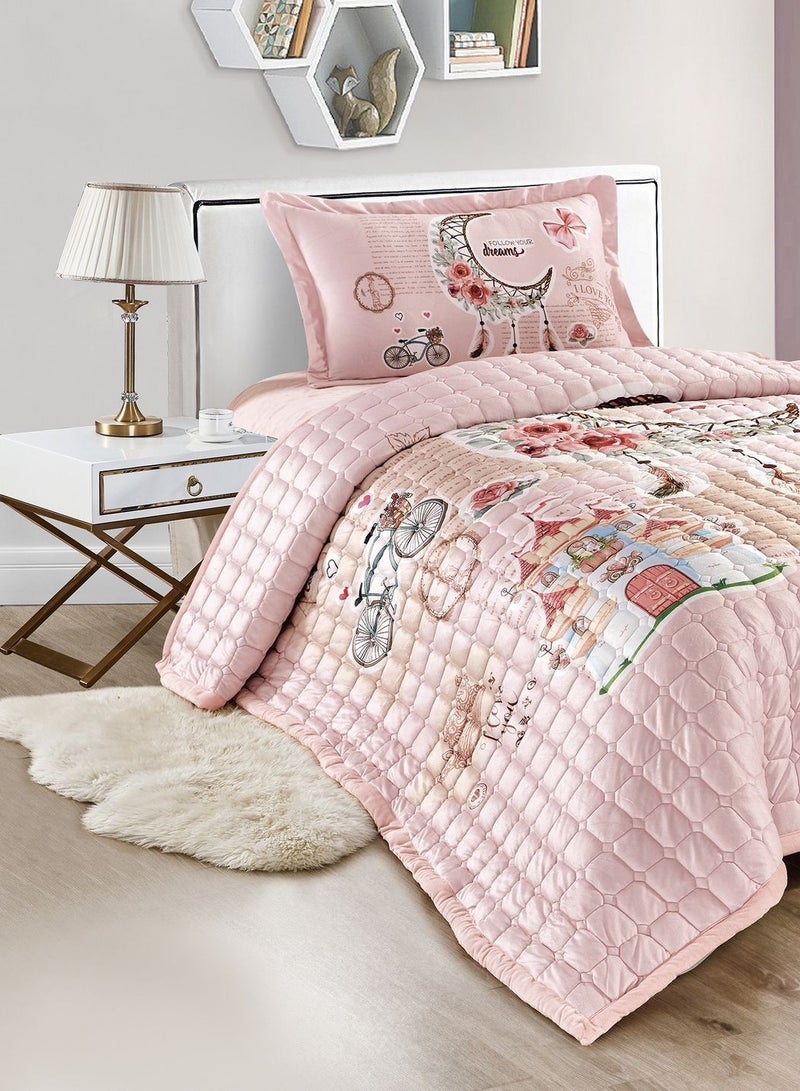 ريد روز مفرش شتوي مضغوط من المخمل للأطفال - ناعم ومريح وأنيق، مثالي لغرفة طفلك - Image 2