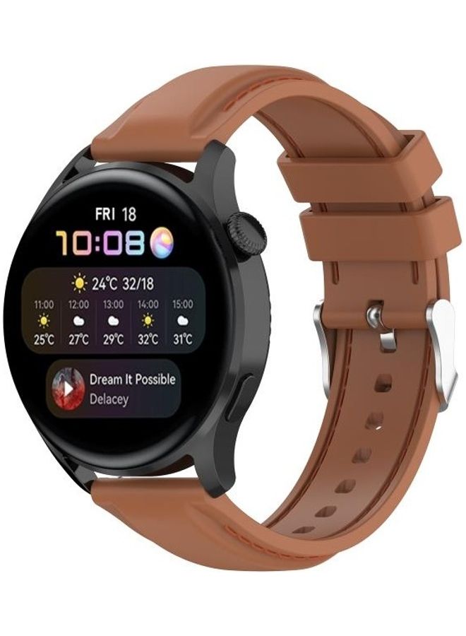 NIBEMINENT Replacement Strap for Huawei Watch 3 / Pro 22mm Brown - Image 3